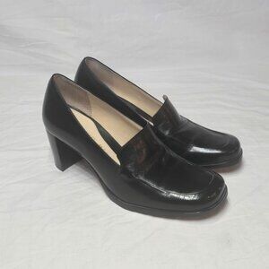 Share Antonio Melani black leather pump oxford size 5.5